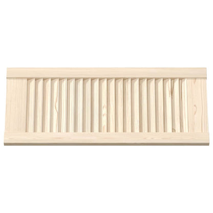 Kastdeuren met lamellen 4 st 69x29,5 cm massief grenenhout