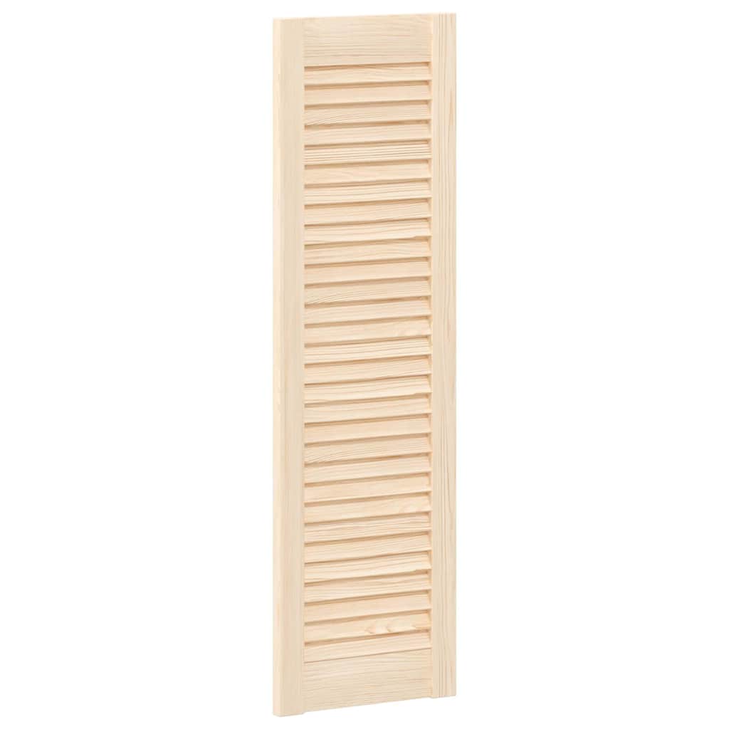 Kastdeur met lamellen 99x29,5 cm massief grenenhout