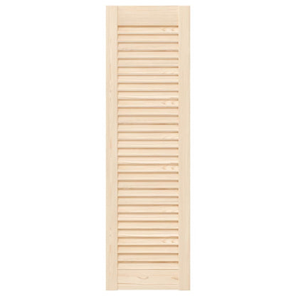 Kastdeur met lamellen 99x29,5 cm massief grenenhout