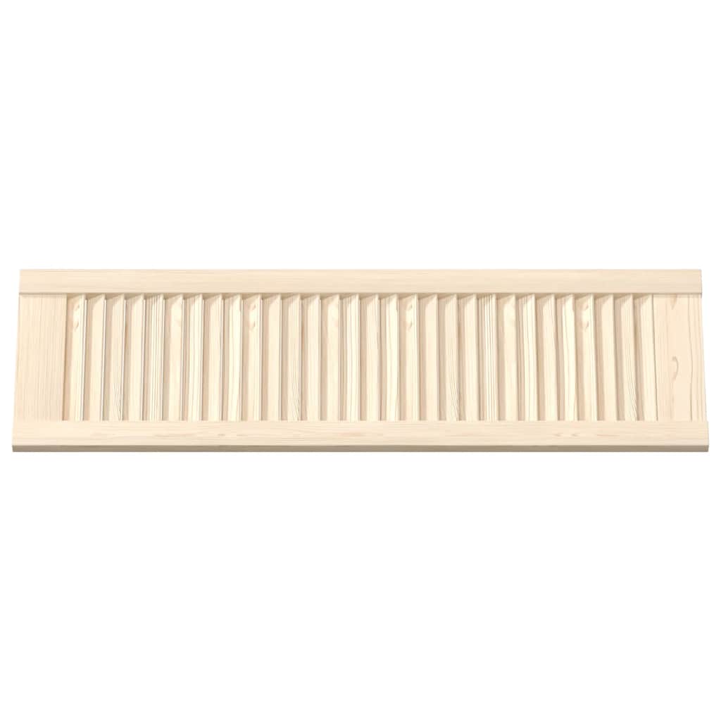 Kastdeur met lamellen 99x29,5 cm massief grenenhout