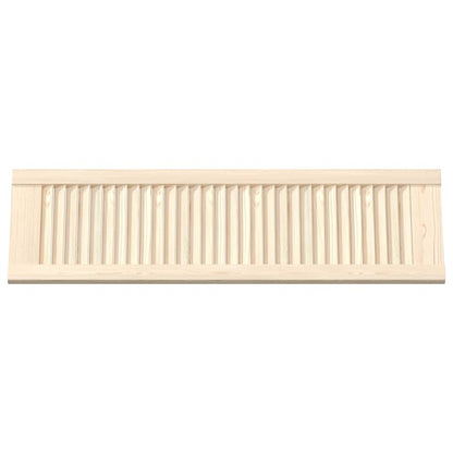 Kastdeuren met lamellen 4 st 99x29,5 cm massief grenenhout