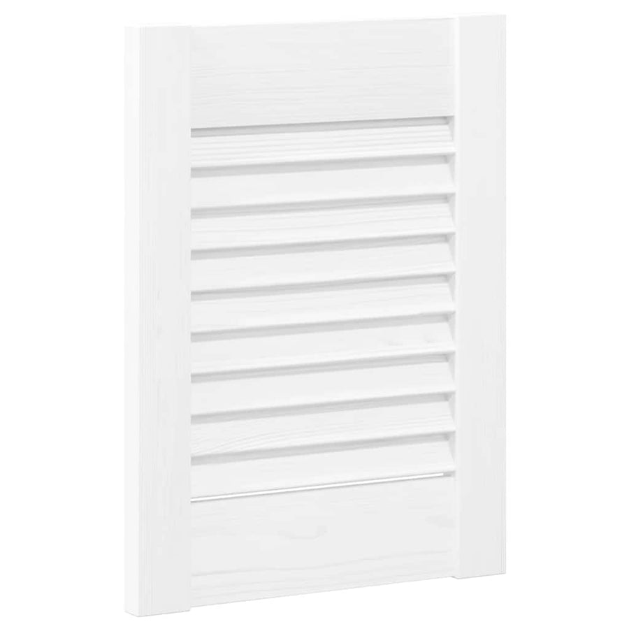 Kastdeuren louvredesign 4 st 39,5x29,5 cm wit