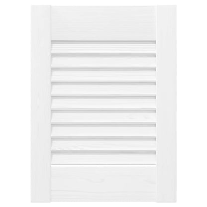 Kastdeuren louvredesign 4 st 39,5x29,5 cm wit