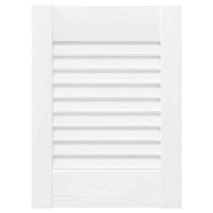 Kastdeuren louvredesign 4 st 39,5x29,5 cm wit