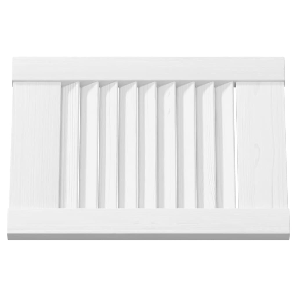 Kastdeuren louvredesign 4 st 39,5x29,5 cm wit