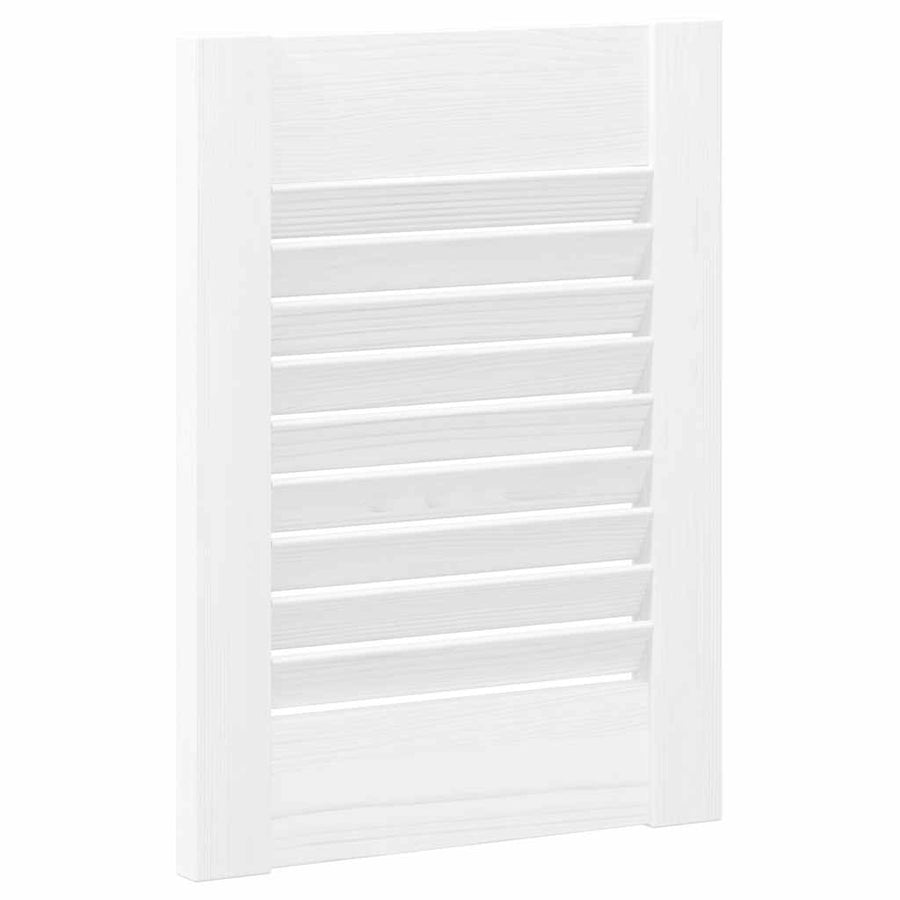 Kastdeuren louvredesign 4 st 39,5x29,5 cm wit