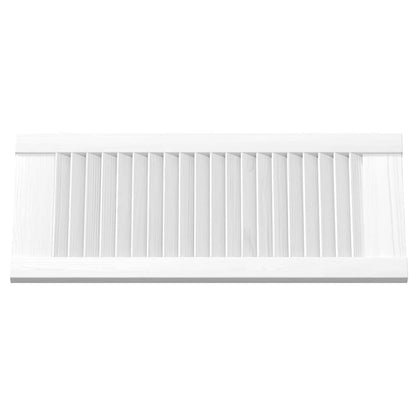 Kastdeuren louvredesign 2 st 61,5x29,5 cm wit