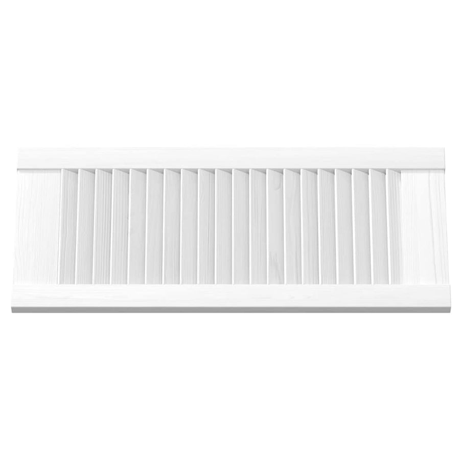 Kastdeuren louvredesign 2 st 61,5x29,5 cm wit