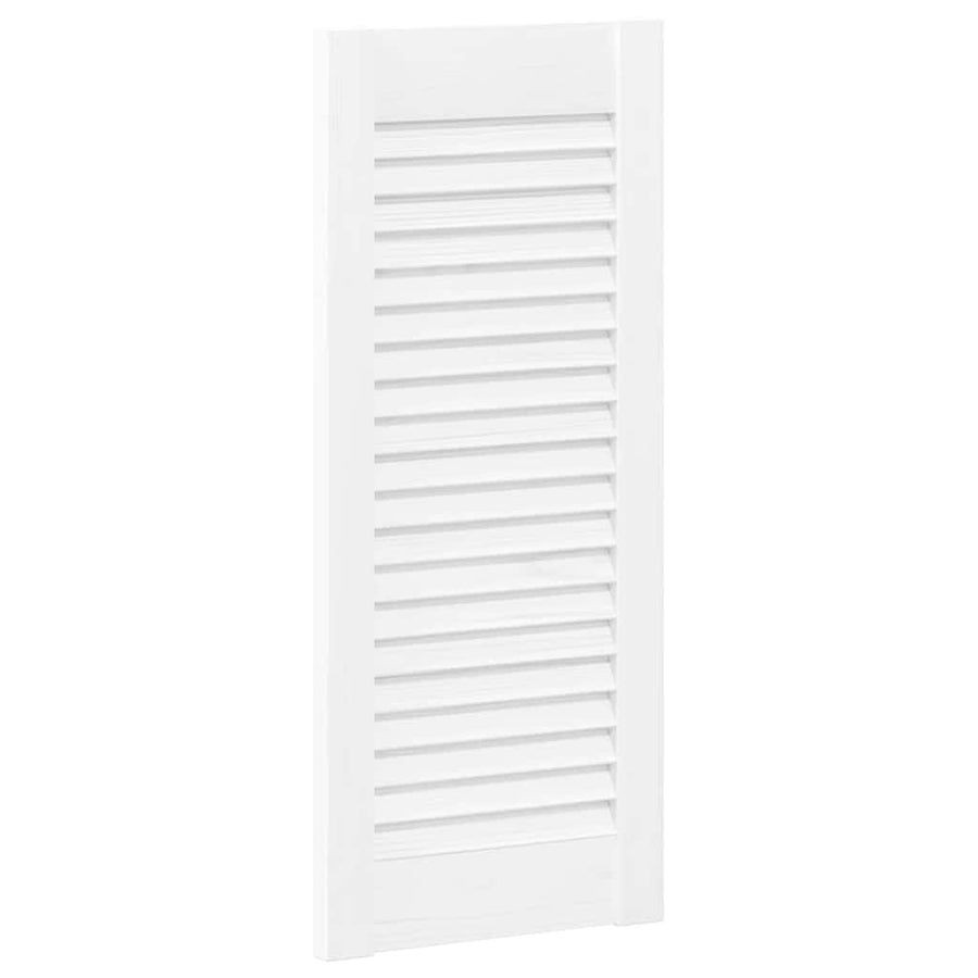 Kastdeuren louvredesign 4 st 61,5x29,5 cm wit