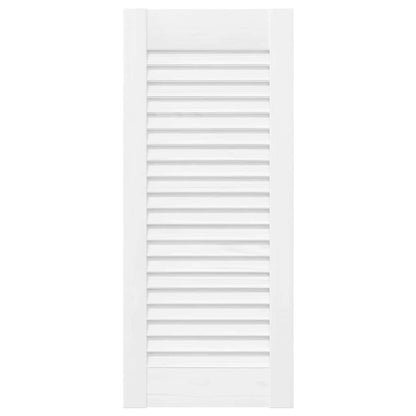 Kastdeuren louvredesign 4 st 61,5x29,5 cm wit