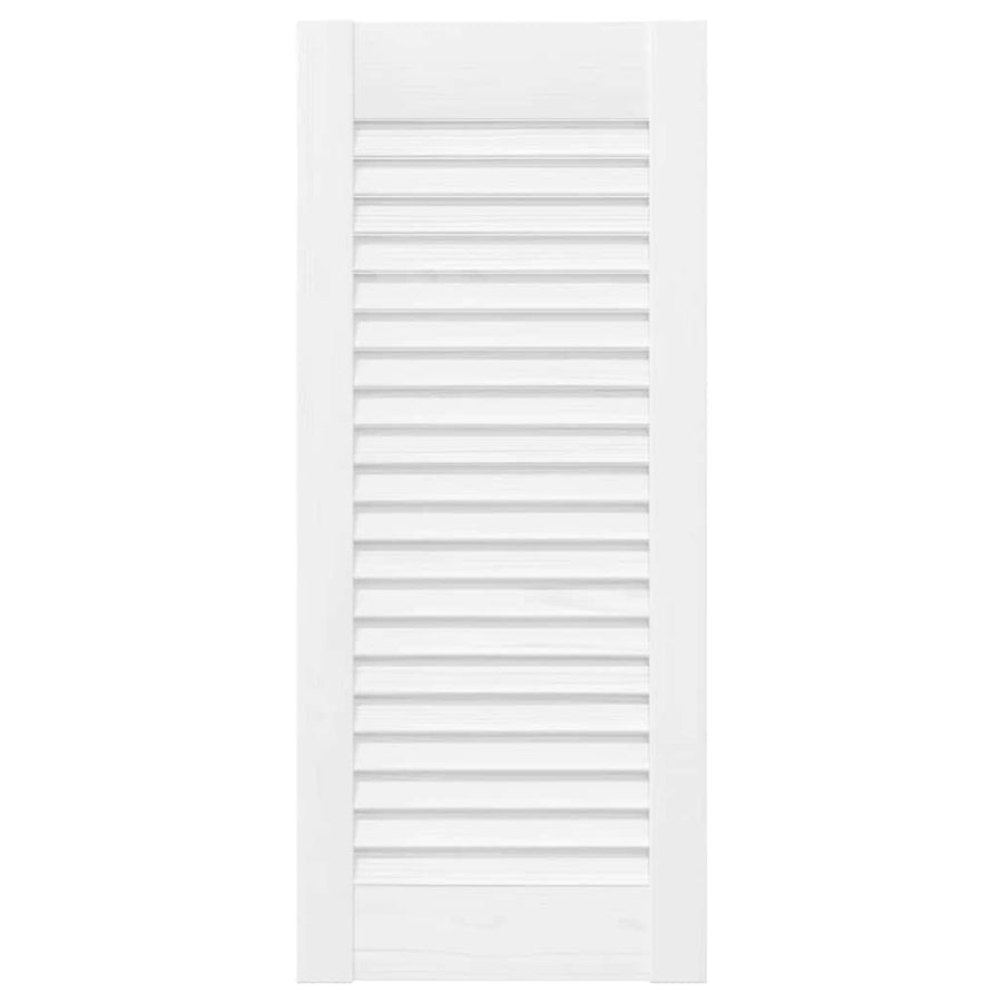 Kastdeuren louvredesign 4 st 61,5x29,5 cm wit