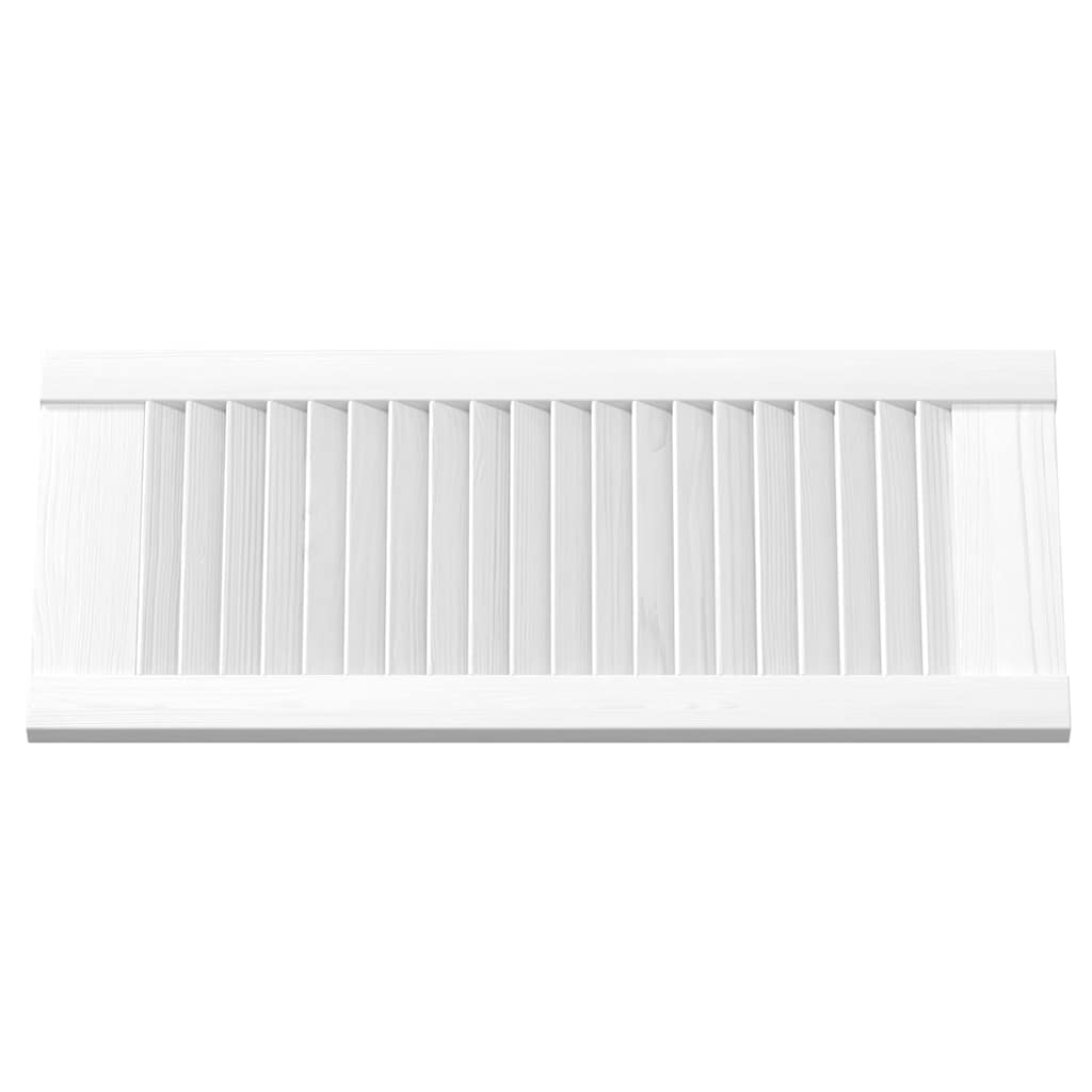 Kastdeuren louvredesign 4 st 61,5x29,5 cm wit