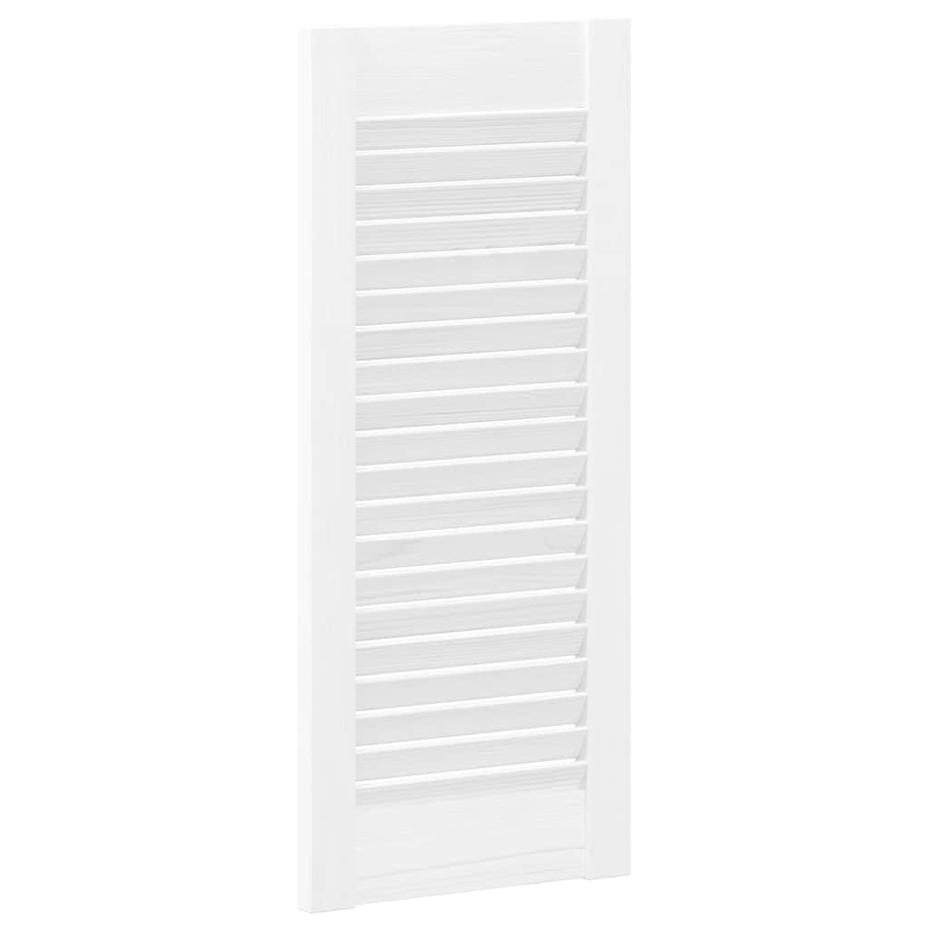 Kastdeuren louvredesign 4 st 61,5x29,5 cm wit