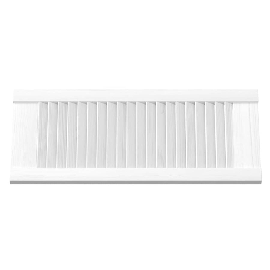 Kastdeuren louvre design 2 st 69x29,5 cm wit