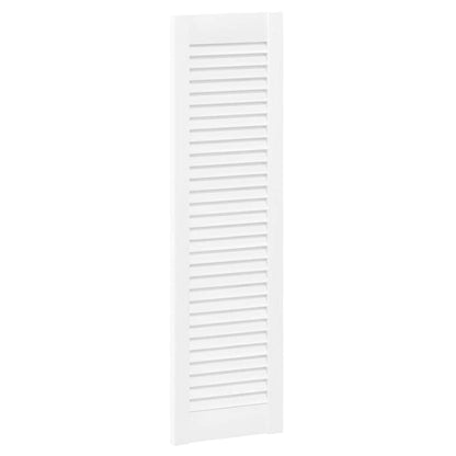 Kastdeuren louvredesign 2 st 99x29,5 cm wit