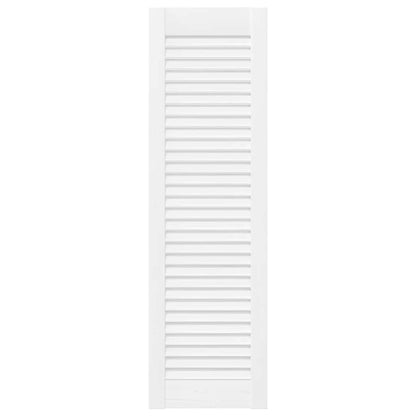 Kastdeuren louvredesign 2 st 99x29,5 cm wit