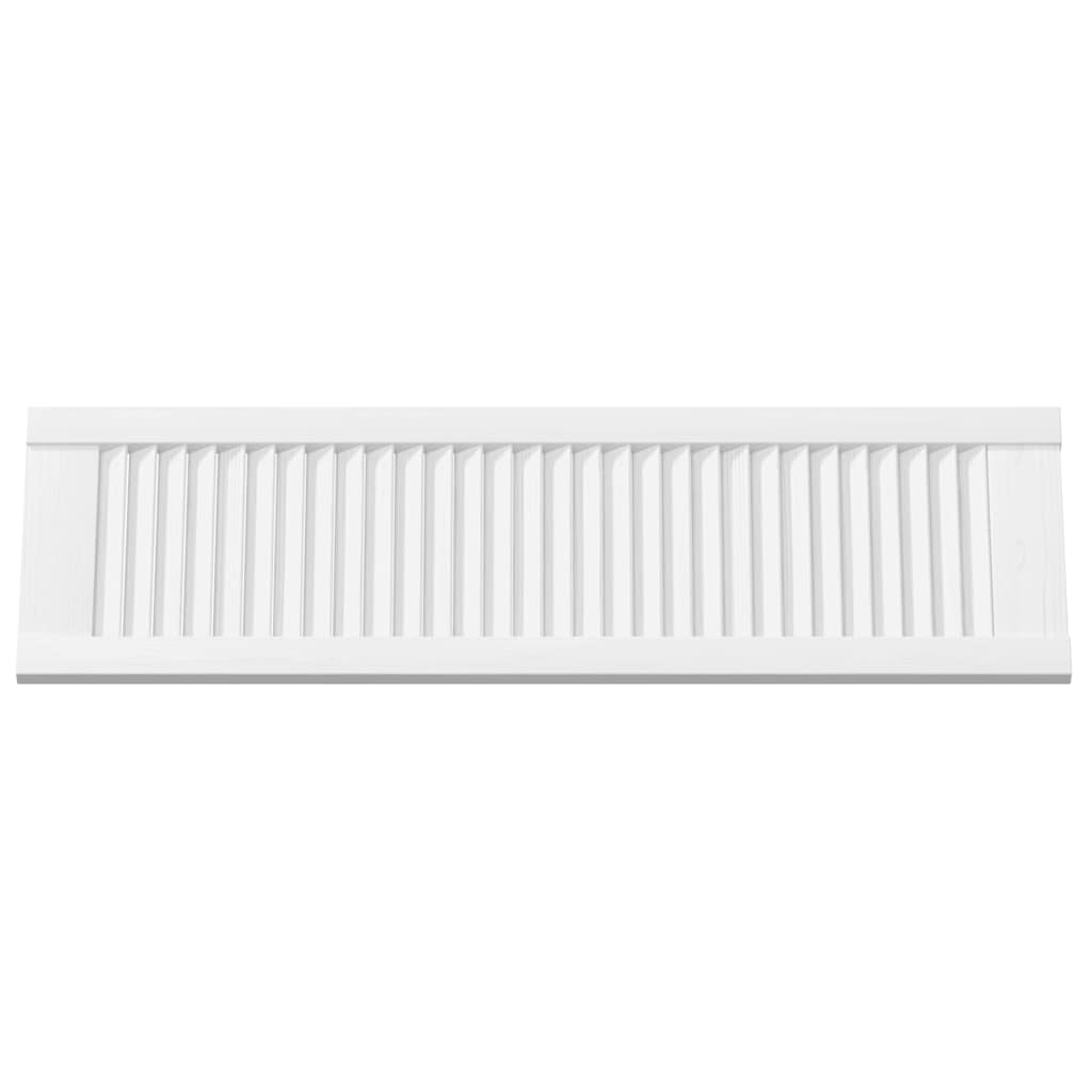 Kastdeuren louvredesign 2 st 99x29,5 cm wit