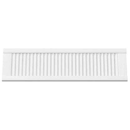 Kastdeuren louvredesign 2 st 99x29,5 cm wit