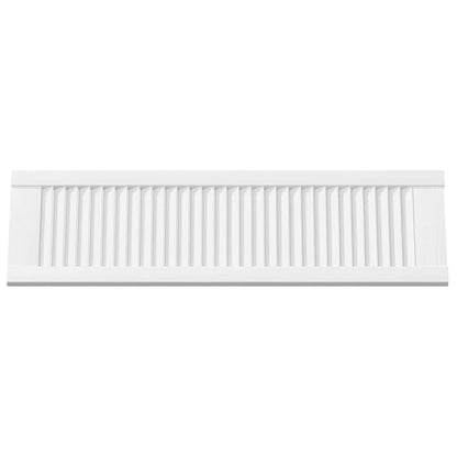 Kastdeuren louvredesign 4 st 99x29,5 cm wit