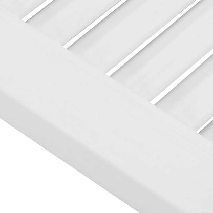 Kastdeuren louvredesign 4 st 99x29,5 cm wit