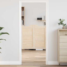 Draaideuren louvredesign 1-paar 80x80 cm massief grenenhout