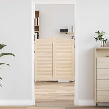 Draaideuren louvredesign 1-paar 90x80 cm massief grenenhout