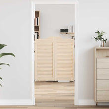 Draaideuren louvre design 2-Paar 90x80 cm massief grenenhout