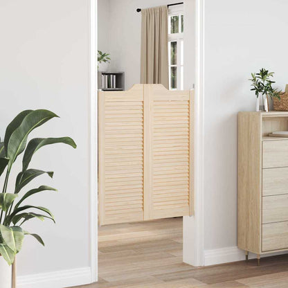 Draaideuren louvredesign 1-paar 100x80 cm massief grenenhout