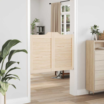 Draaideuren louvredesign 2-paar 80x100 cm massief grenenhout