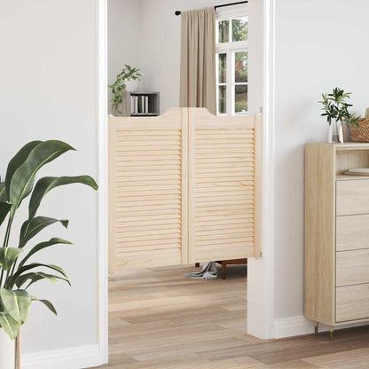 Draaideuren louvredesign 1-paar 90x100 cm massief grenenhout