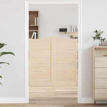 Draaideuren louvredesign 1-paar 100x100 cm massief grenenhout