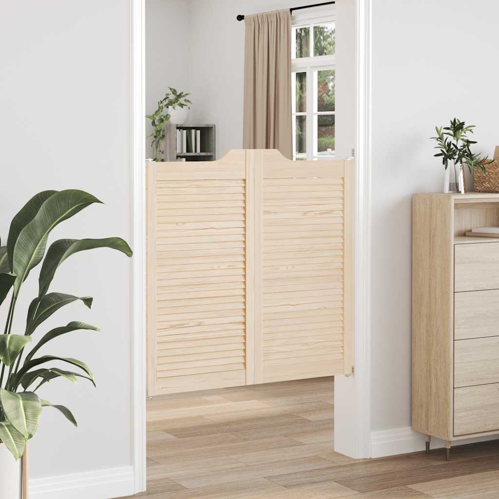 Draaideuren louvredesign 2 paar 100x100 cm massief grenenhout