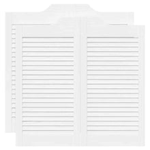 Draaideuren louvre design 2 paar 80x80 cm wit