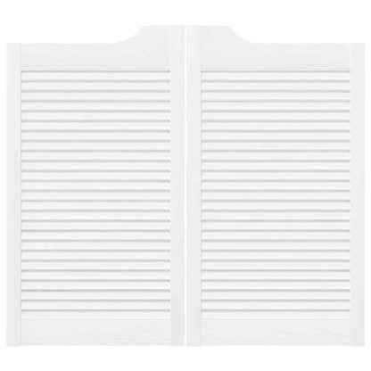 Draaideuren louvre design 2 paar 90x80 cm wit