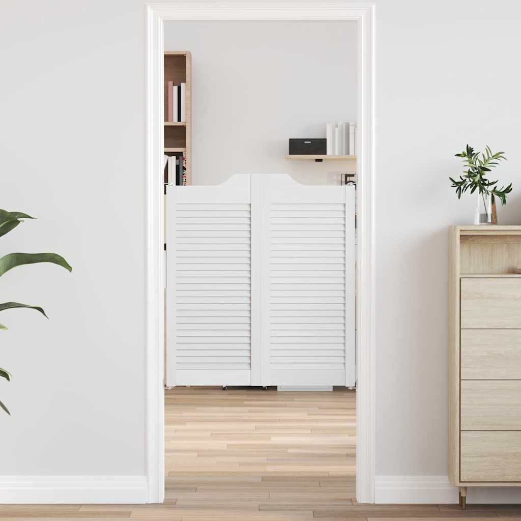 Draaideuren louvre design 2 paar 90x80 cm wit