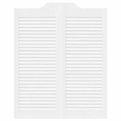 Draaideuren louvredesign 2 paar 100x80 cm wit