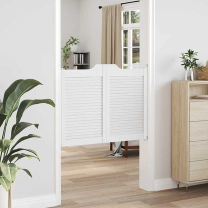 Draaideuren louvredesign 1-paar 80x100 cm wit