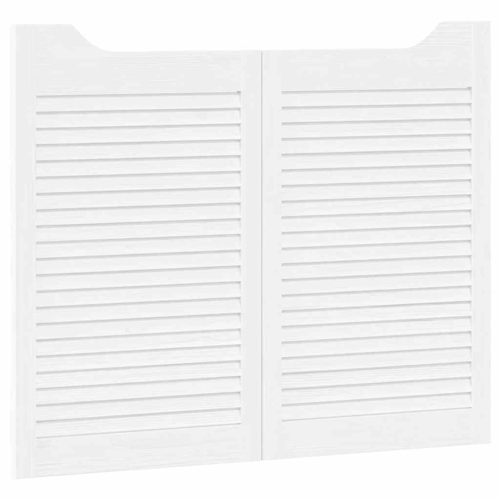 Draaideuren louvredesign 1-paar 80x100 cm wit