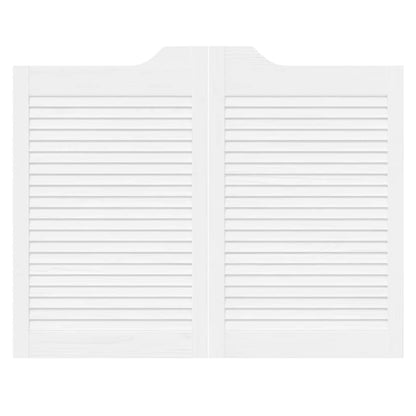 Draaideuren louvredesign 1-paar 80x100 cm wit