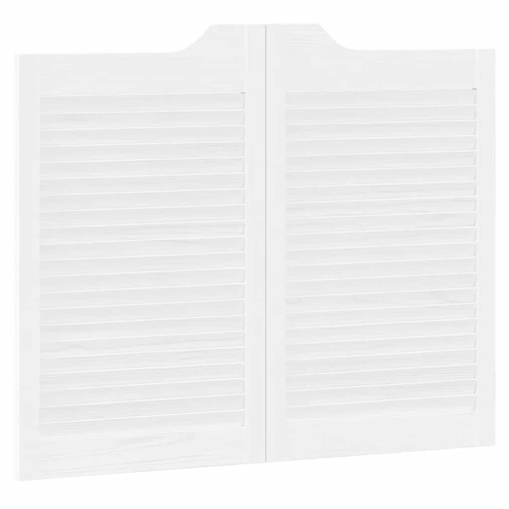 Draaideuren louvredesign 1-paar 80x100 cm wit