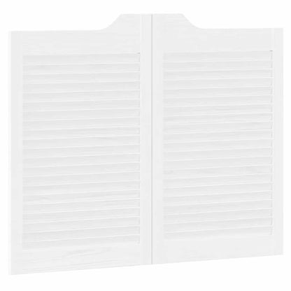 Draaideuren louvredesign 1-paar 80x100 cm wit