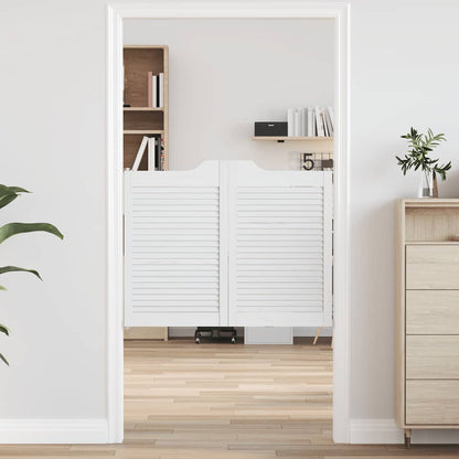 Draaideuren louvredesign 1-paar 80x100 cm wit