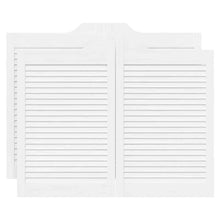 Draaideuren louvre design 2 paar 80x100 cm wit