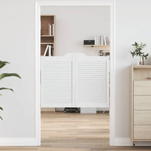 Draaideuren louvre design 2 paar 80x100 cm wit