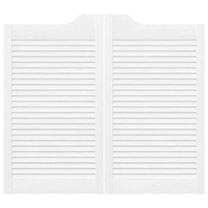 Draaideuren louvre design 2 paar 90x100 cm wit