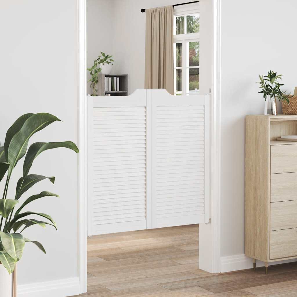 Draaideuren louvre design 1-paar 100x100 cm wit