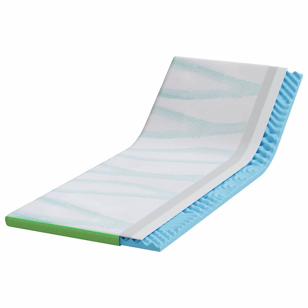 Matraspads Wit en Groen 70 x 200 cm