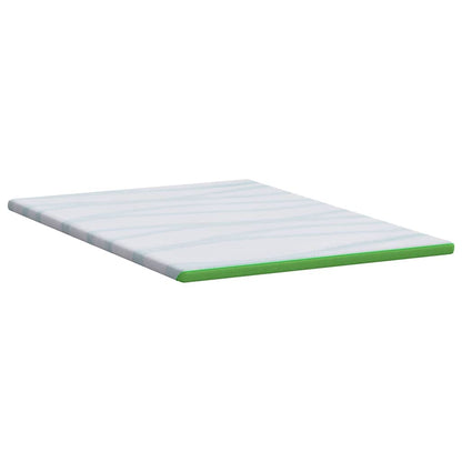 Matraspads Wit en Groen 140 x 200 cm