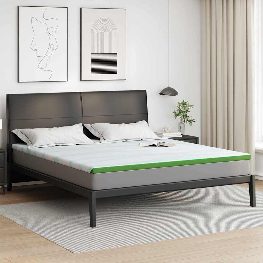 Matraspads Anders Wit en Groen 180 x 200 cm