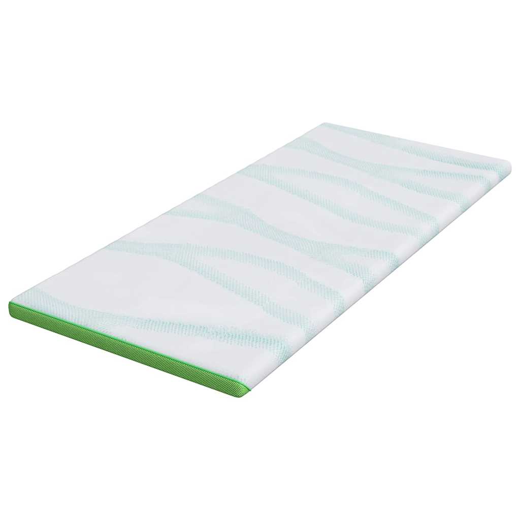 Matraspads Wit en Groen 90 x 200 cm